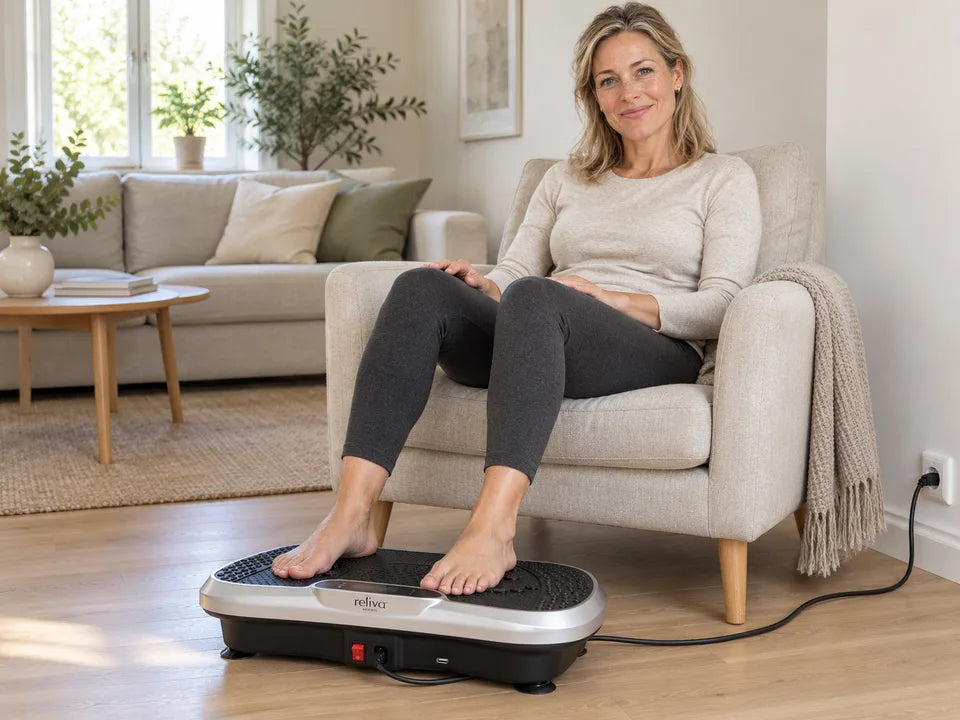 AI-genereret brandavatar sidder afslappet med fødderne på VIB PRO.